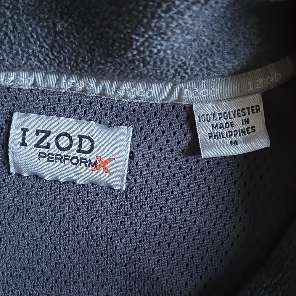 Izod Men's Zip Up Sweater in Dark Olive - Picture 8 of 14